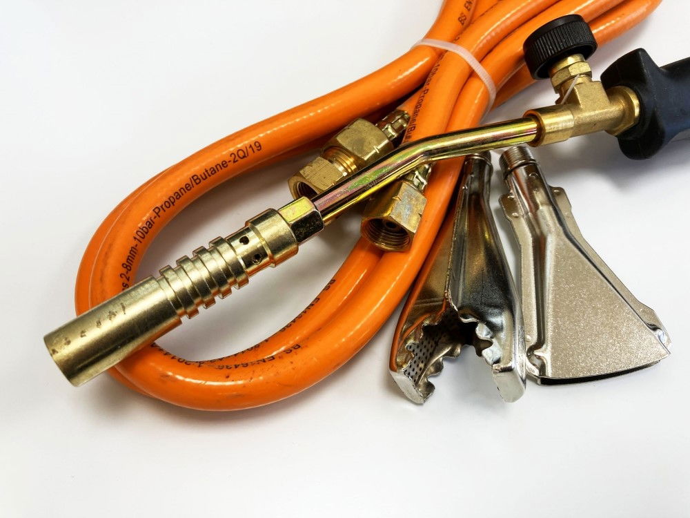 PLUMBER GAS TORCH KIT WITH 1.5m HOSE VARIABLE CONTROL PROPANE ONLY - TOOLZONE KDPPB022