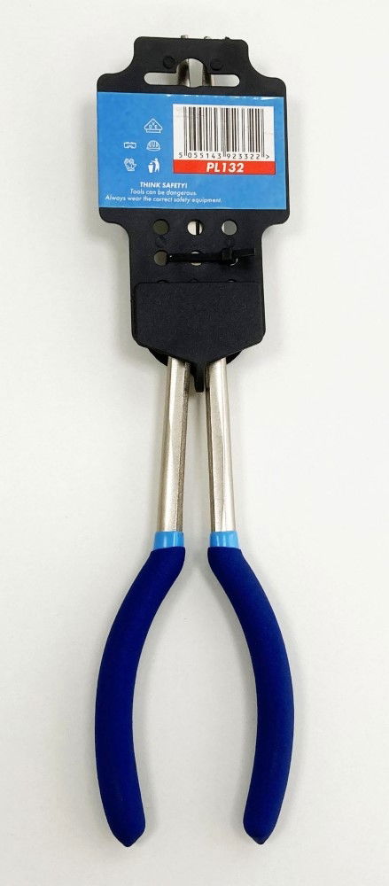 LONG NOSE PLIERS STRAIGHT 11 CRV SOFT GRIP HANDLES - TOOLZONE KDPPL132