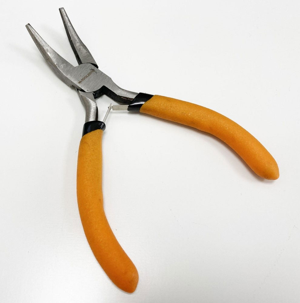 MINI BENT NOSE PLIER SPRING LOADED FOAM HANDLES - TOOLZONE KDPPL179