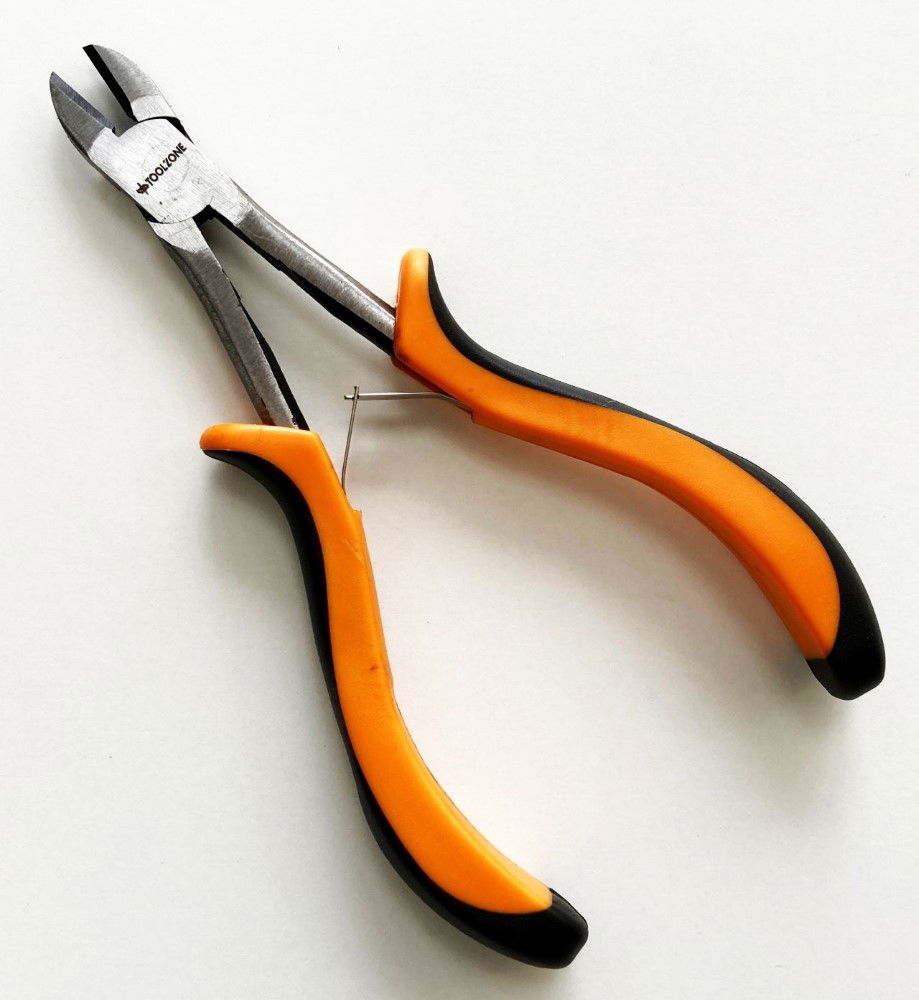 PRECISION SIDE CUT PLIERS LEAF SPRING CARBON STEEL - TOOLZONE KDPPL184