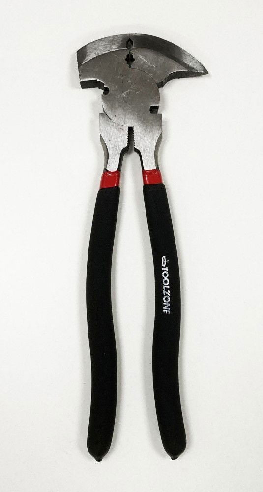 FENCING PLIERS 10.5 DROP FORGED CARBON STEEL DIPPED HANDLE - TOOLZONE KDPPL223