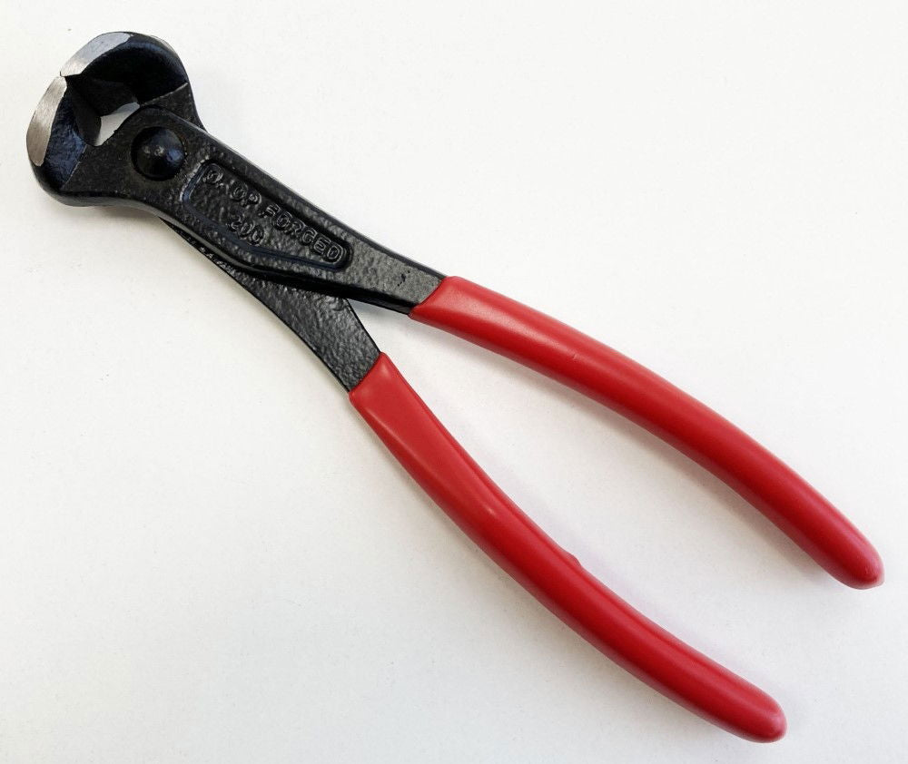 END CUT PLIERS 8 RED PVC DIPPED HANDLES - TOOLZONE KDPPL224