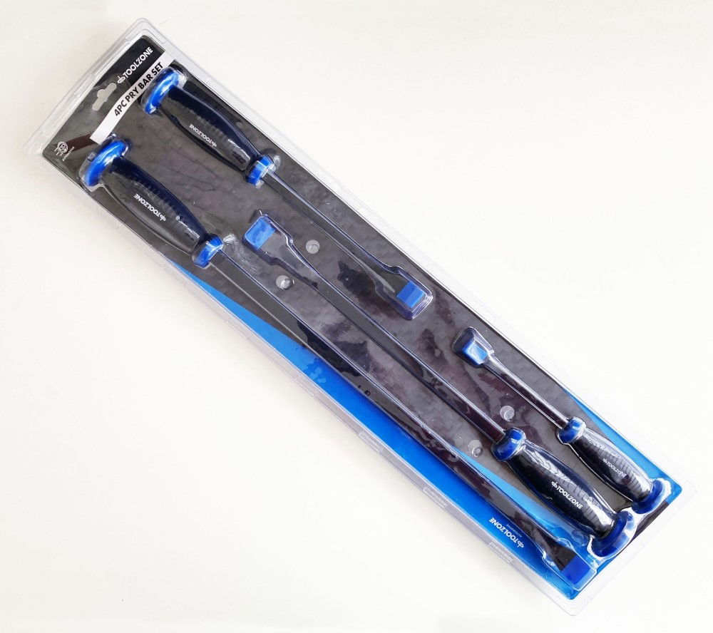 PRY BAR SET 4PC QUALITY HANDLES 210mm-590mm - TOOLZONE KDPPN003