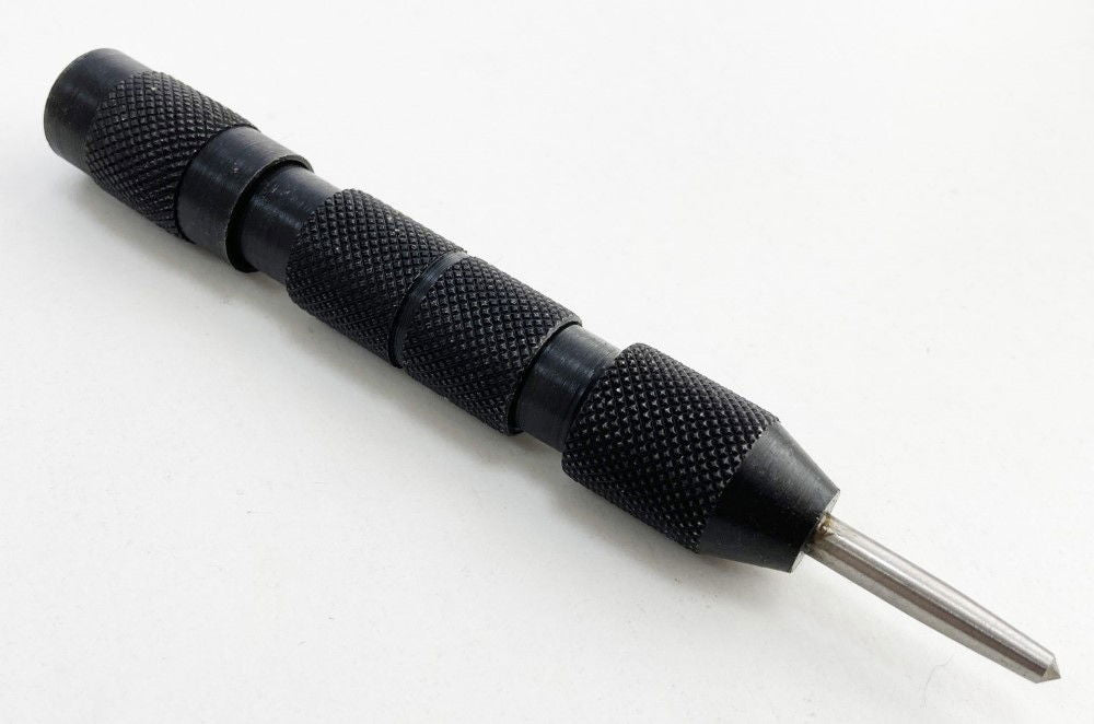 AUTO CENTRE PUNCH 135 x 20mm KNURLED STEEL BODY - TOOLZONE KDPPN015
