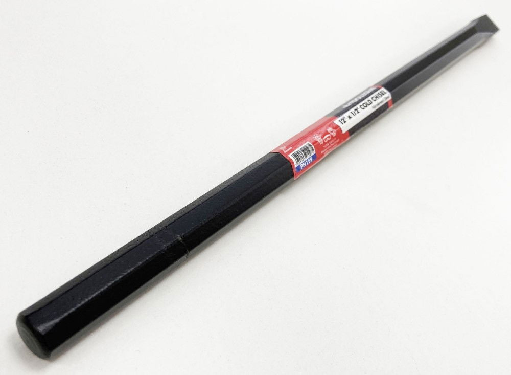 COLD CHISEL 12 x 1/2 DROP FORGED HARDENED STEEL BLACK FINISH - TOOLZONE KDPPN159