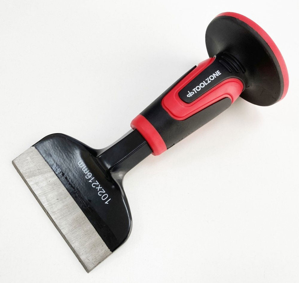 BRICK BOLSTER 216 x 102 x 22mm DROP FORGED STEEL SOFT GRIP - TOOLZONE KDPPN171