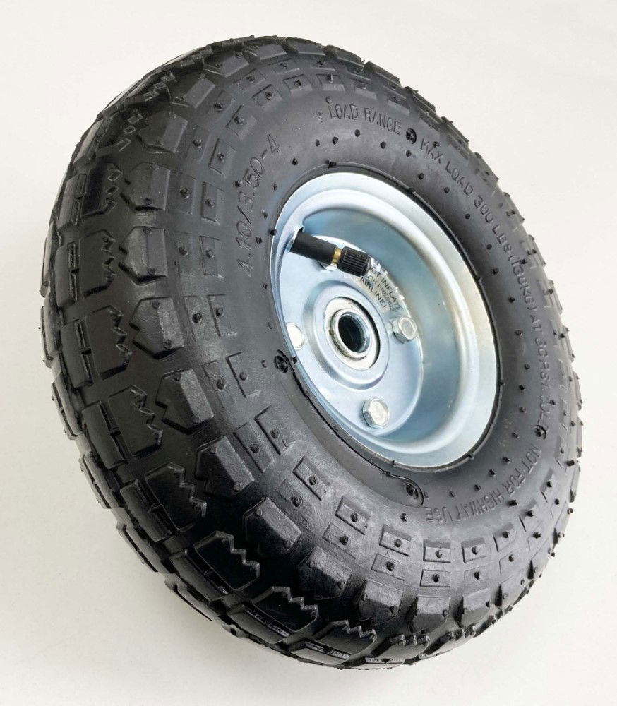 SACK TRUCK SPARE WHEEL SILVER CENTRE 250 x 76mm 16mm BORE - TOOLZONE KDPRM003