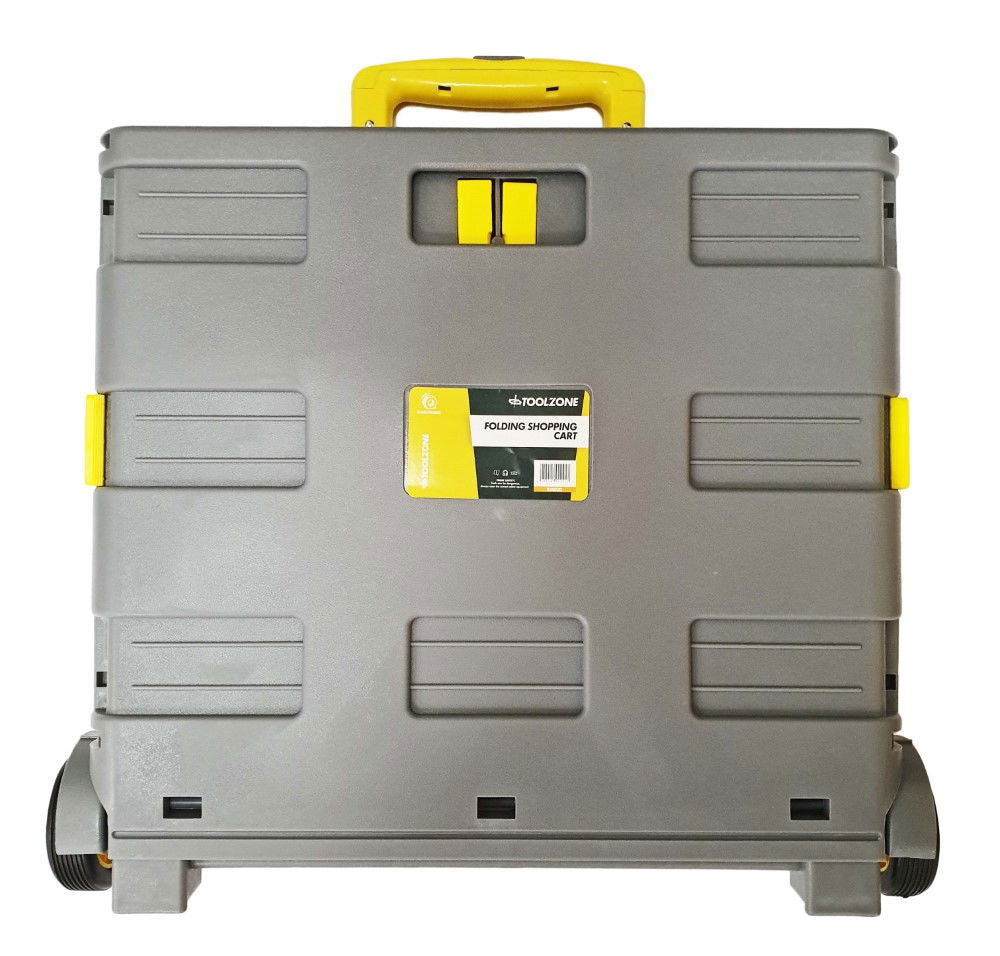 SHOPPING CART EXTRA LARGE YELLOW AND GREY PLASTIC - TOOLZONE KDPRM030