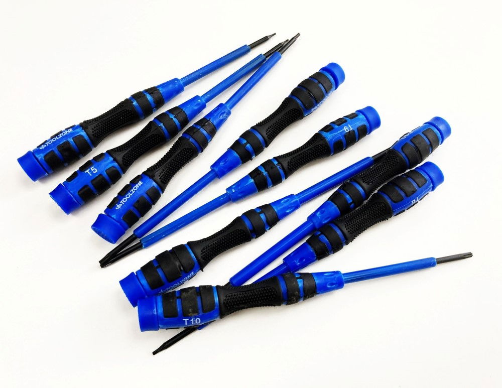 PRECISION STAR SCREWDRIVER SET 9PC T4-T20 SOFT GRIP - TOOLZONE KDPSD084