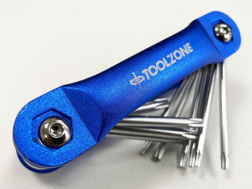 FOLDING STAR KEY SET T6-T30 ALUMINIUM FRAME - TOOLZONE KDPSD087