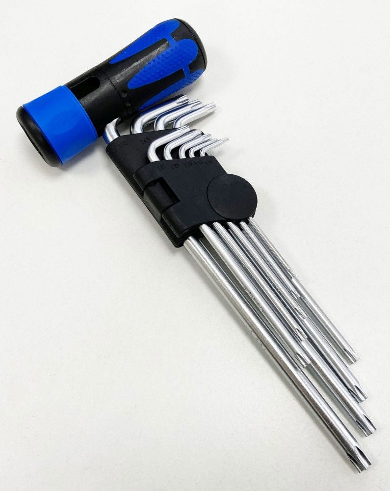 SECURITY STAR KEY SET 9PC WITH HANDLE T10-T50 - TOOLZONE KDPSD139