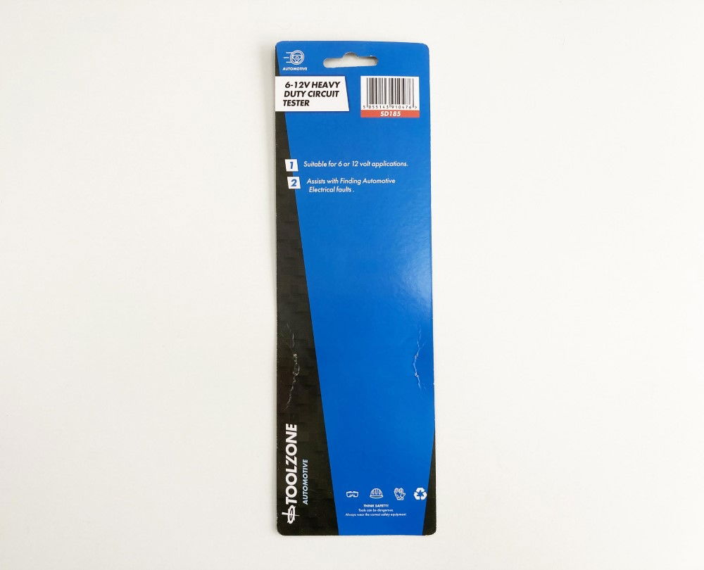 CIRCUIT TESTER HEAVY DUTY 6-12v DC - TOOLZONE KDPSD185