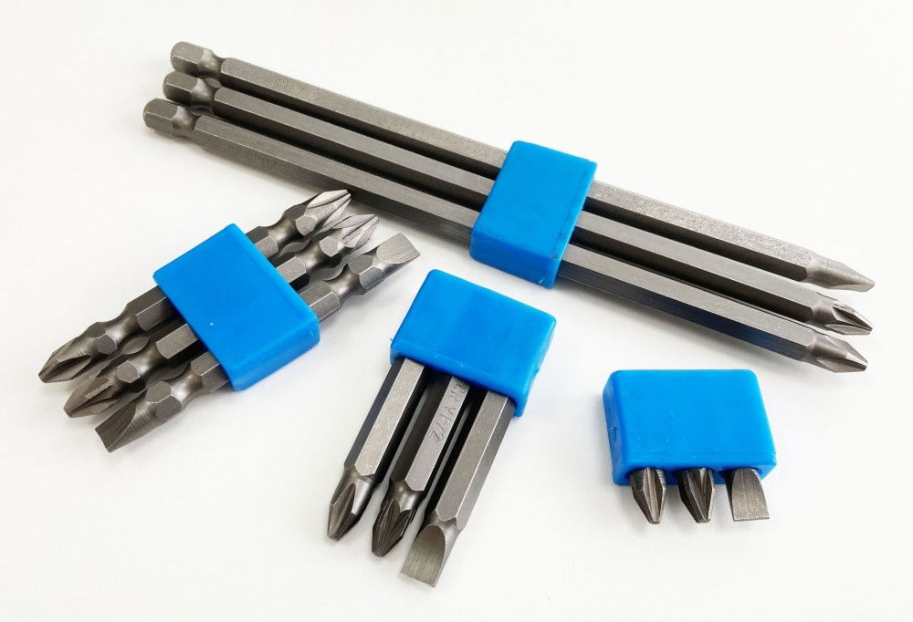 POWER BIT SET ASSORTED 12PC PH2 PZ2 6mm LENGTHS 150mm 65mm 50mm 25mm - TOOLZONE KDPSD230