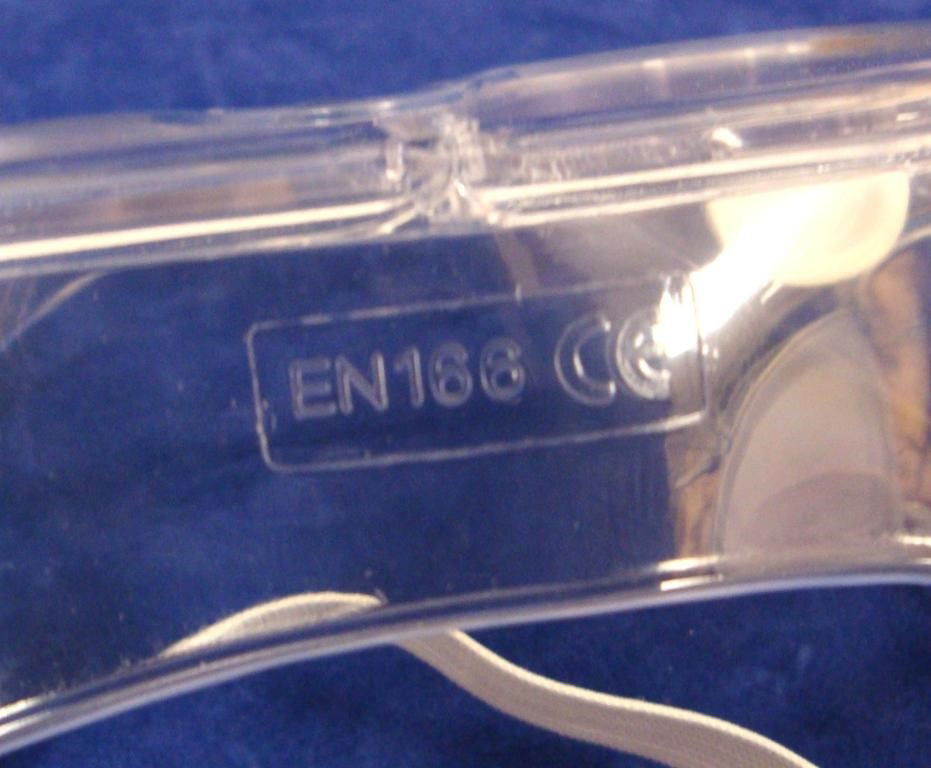 SAFETY GOGGLE CLEAR LENS 1.5mm FOUR AIR VENTS - TOOLZONE KDPSF010