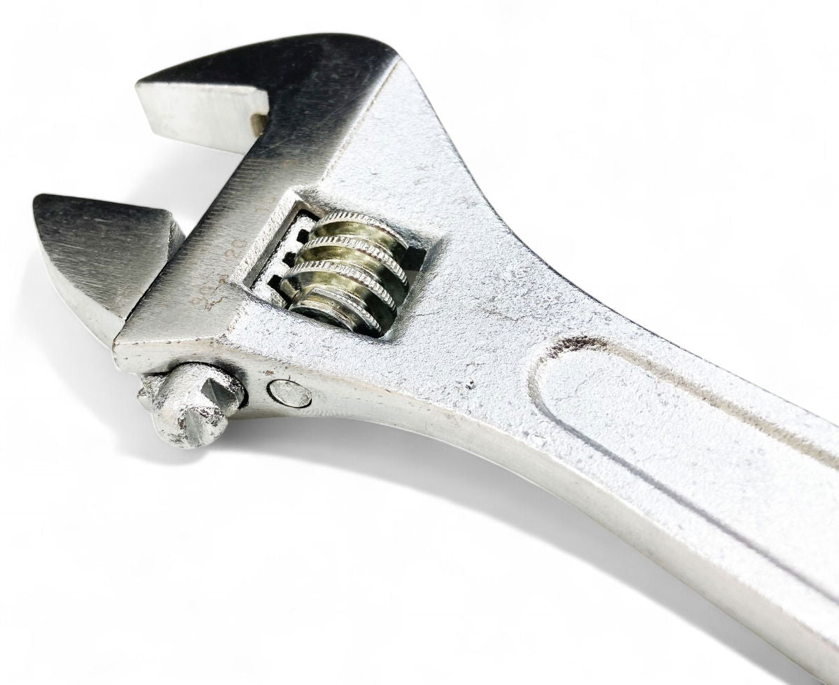 ADJUSTABLE SPANNER 12 MAX JAW 33mm DROP FORGED CHROME PLATED - TOOLZONE KDPSP045