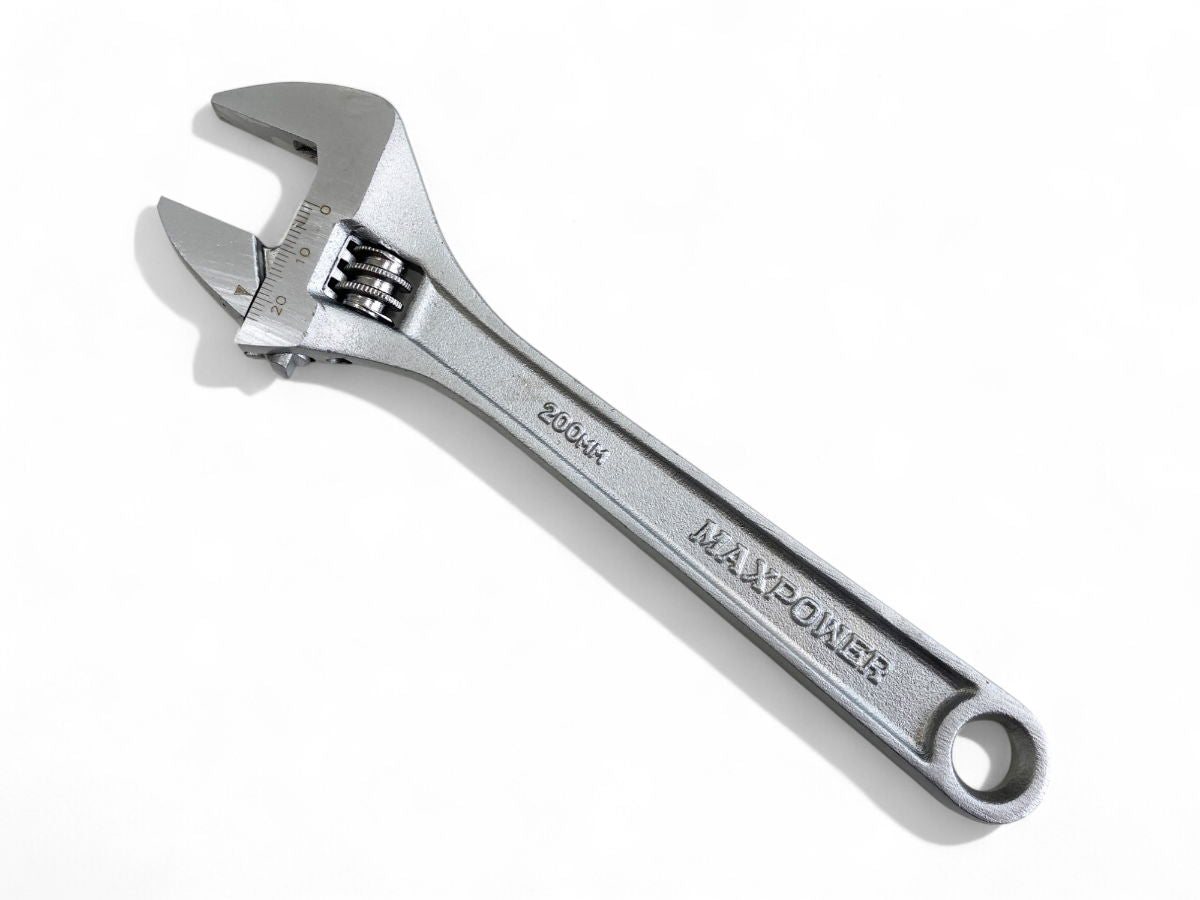 ADJUSTABLE SPANNER 8 MAX JAW 25mm DROP FORGED SATIN FINISH - TOOLZONE KDPSP051