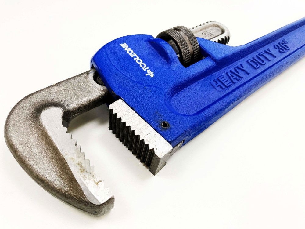 STILLSON WRENCH 36 MAX JAW 114mm DROP FORGED FOAM DIPPED HANDLE - TOOLZONE KDPSP070