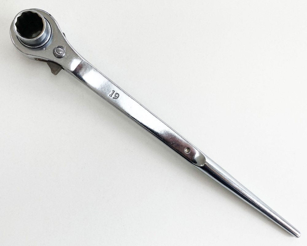 RATCHET PODGER WRENCH 19/21mm CHROME VANADIUM STEEL - TOOLZONE KDPSP139