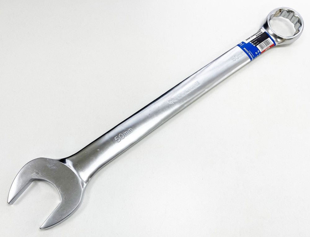 COMBINATION SPANNER 50mm 6150CRV MATT FINISH - TOOLZONE KDPSP188