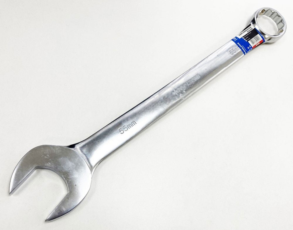 COMBINATION SPANNER 55mm 6150CRV MATT FINISH - TOOLZONE KDPSP189