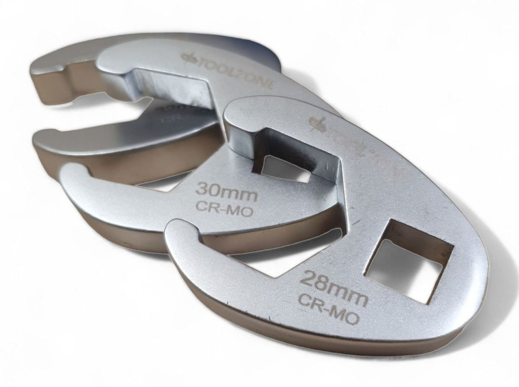 CROWFOOT WRENCH SET 1/2 DR 13pc 20-32mm 6150 CHROME MOLYBDENUM - TOOLZONE KDPSP195