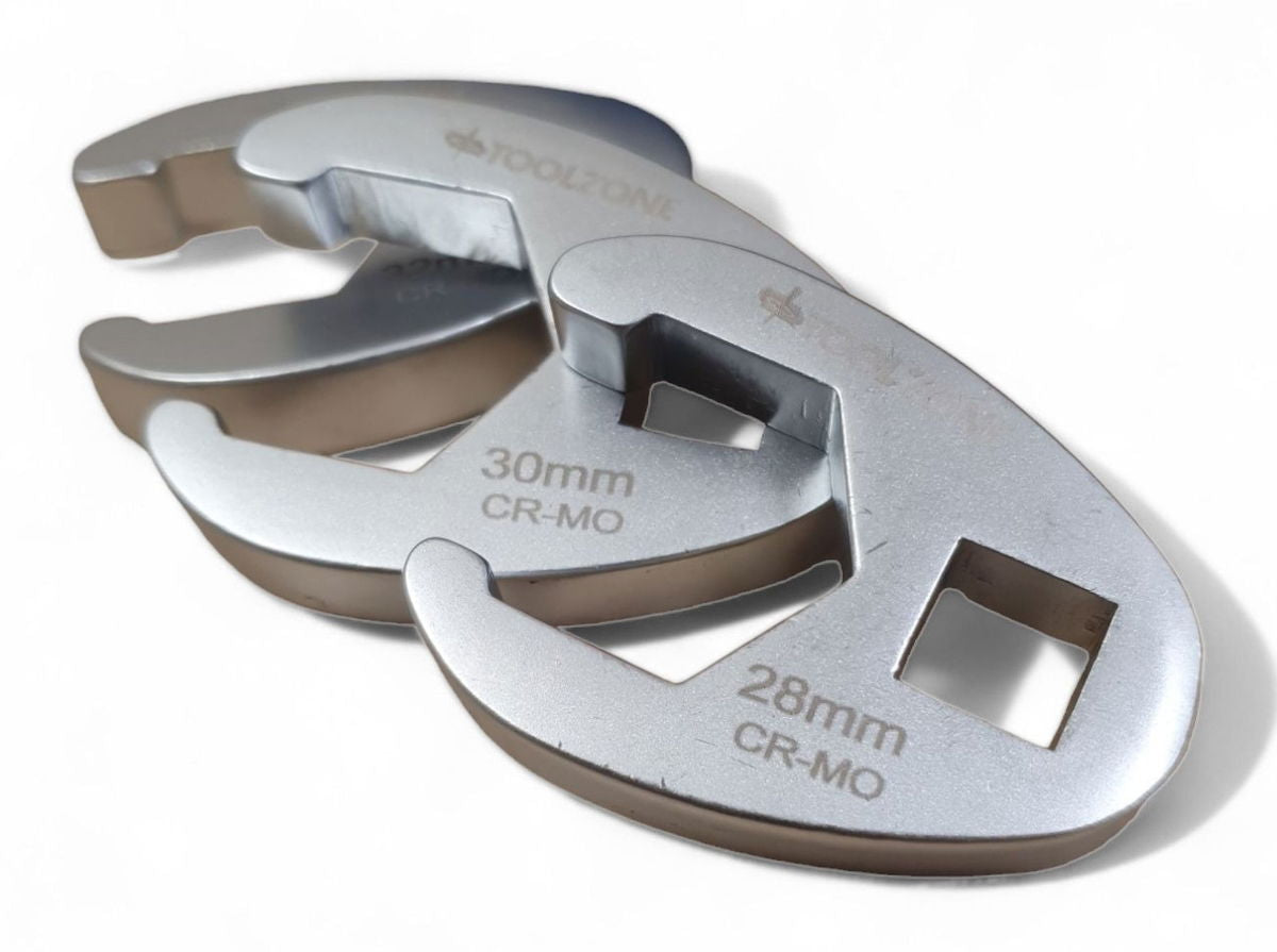 CROWFOOT WRENCH SET 1/2 DR 13pc 20-32mm 6150 CHROME MOLYBDENUM - TOOLZONE KDPSP195