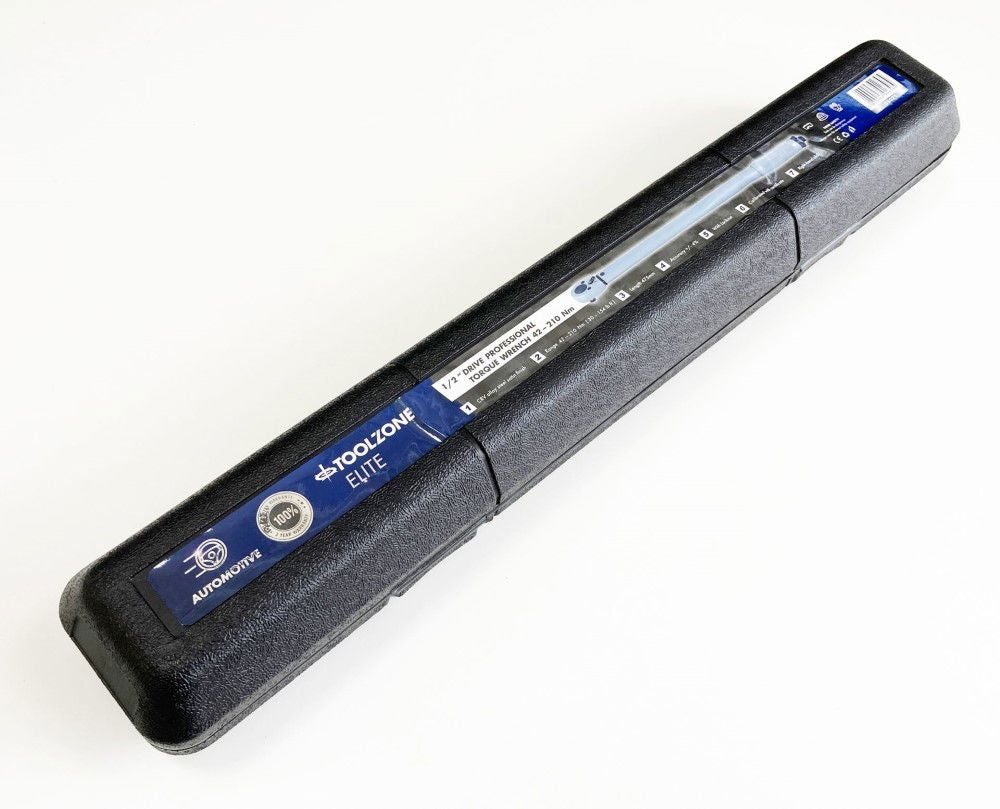 TORQUE WRENCH 1/2 DRIVE 42-210nm CALIBRATION CERTIFICATE LOCKING NUT - TOOLZONE KDPSS021