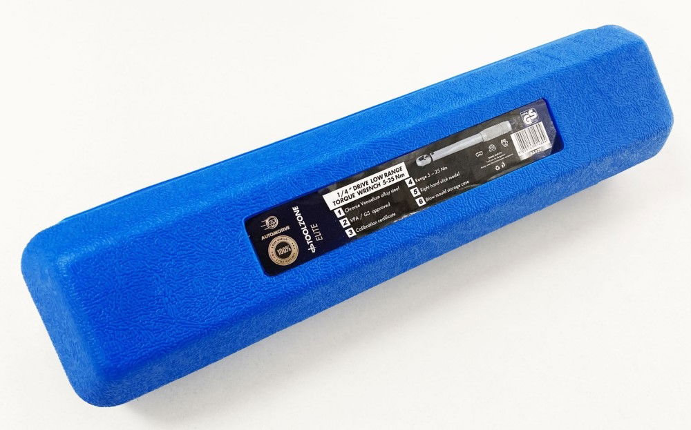TORQUE WRENCH 1/4 DRIVE 5-25nm CALIBRATION CERTIFICATE LOCKING NUT - TOOLZONE KDPSS029