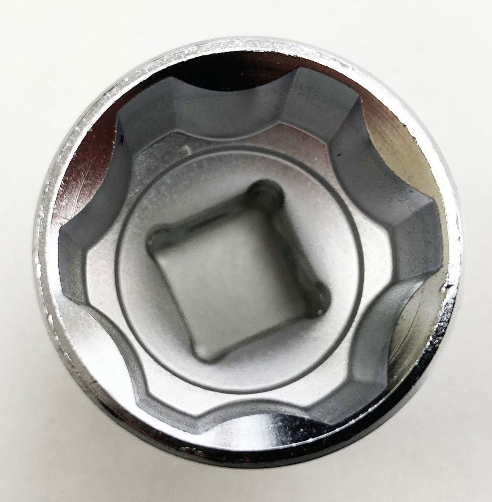 SOCKET 1/2 DRIVE 24mm CRV SATIN SINGLE HEX - TOOLZONE KDPSS083