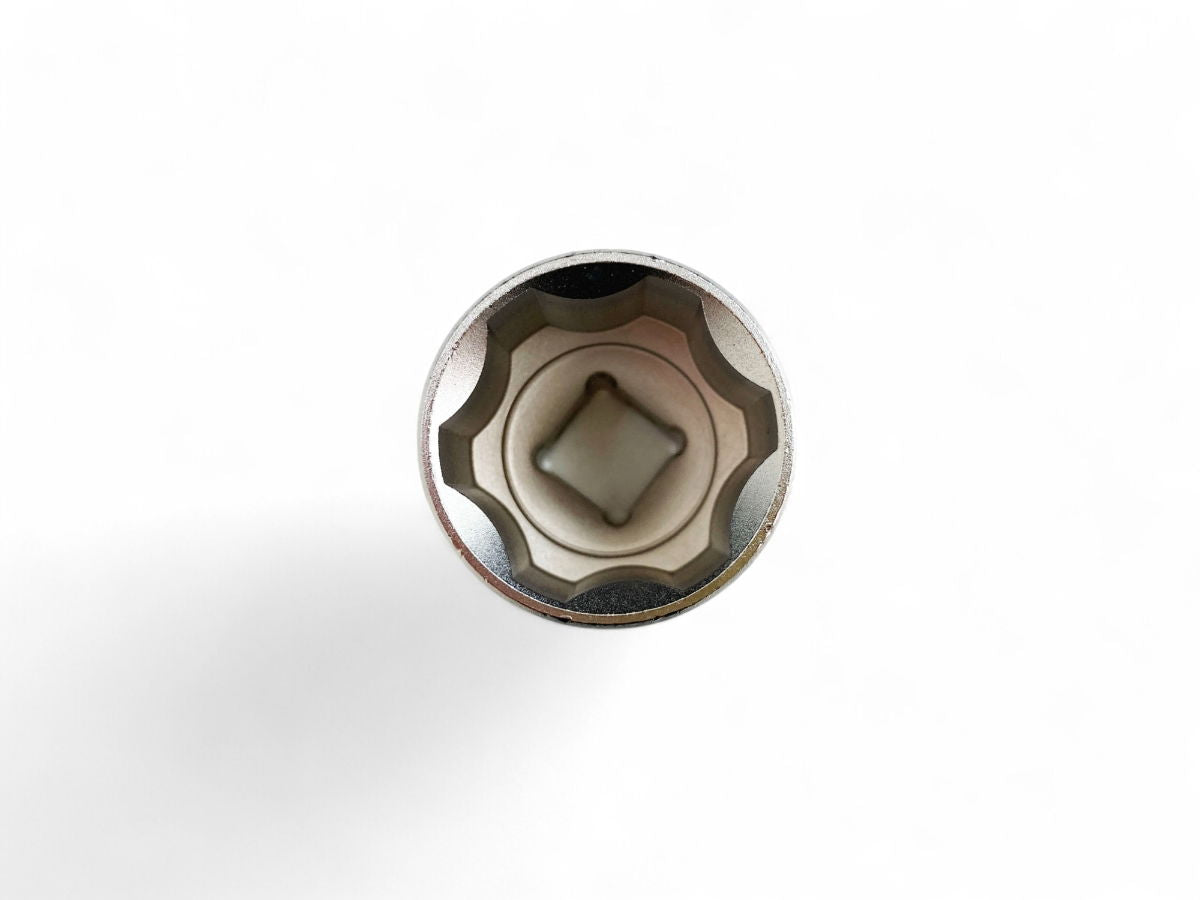 SOCKET 1/2 DRIVE 27mm CRV SATIN SINGLE HEX - TOOLZONE KDPSS085