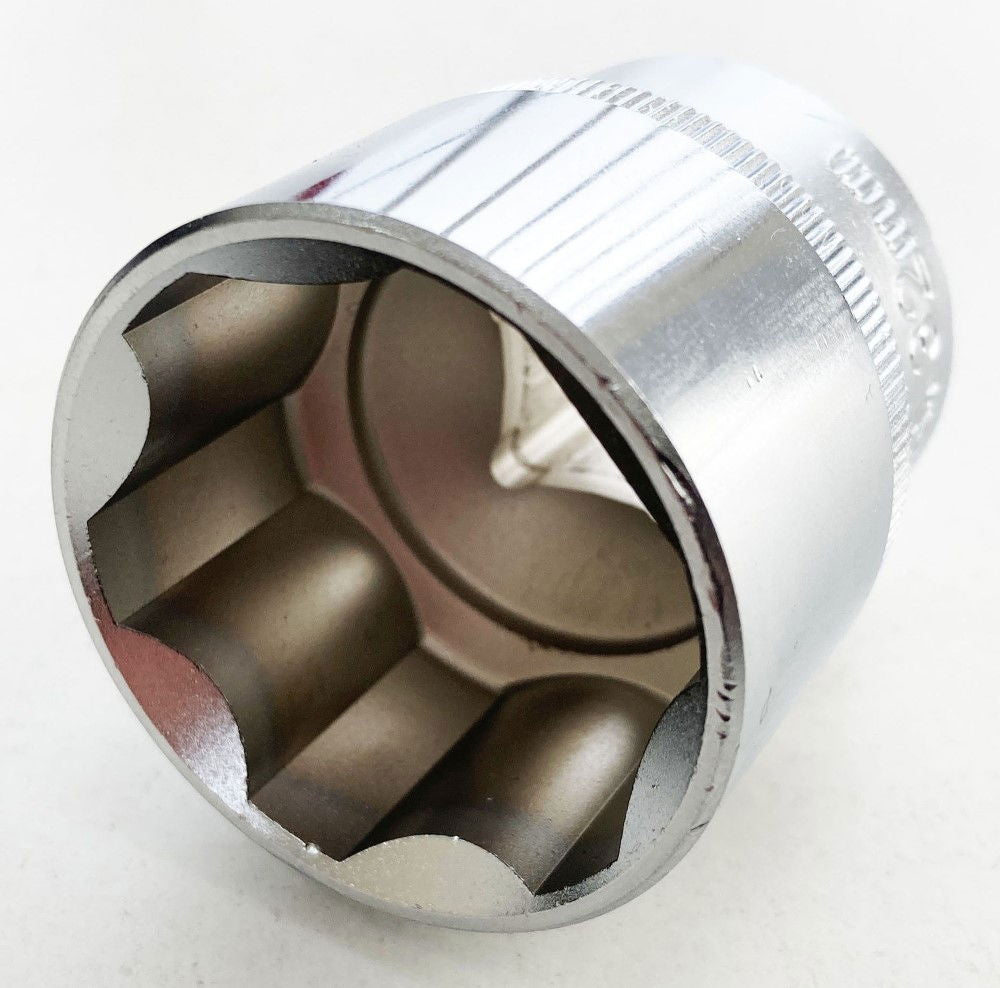 SOCKET 1/2 DRIVE 32mm CRV SATIN SINGLE HEX - TOOLZONE KDPSS088