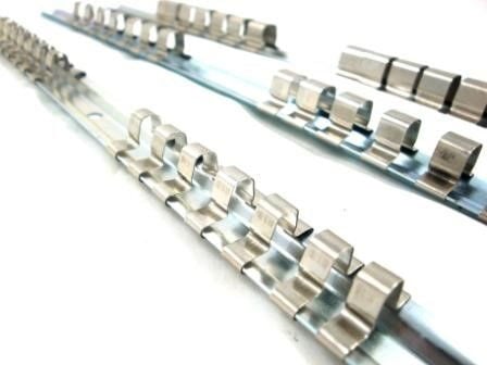 SOCKET RAIL SET 3 PIECES 1/2 3/8 1/4 14 CLIPS EACH 40cm - TOOLZONE KDPSS122