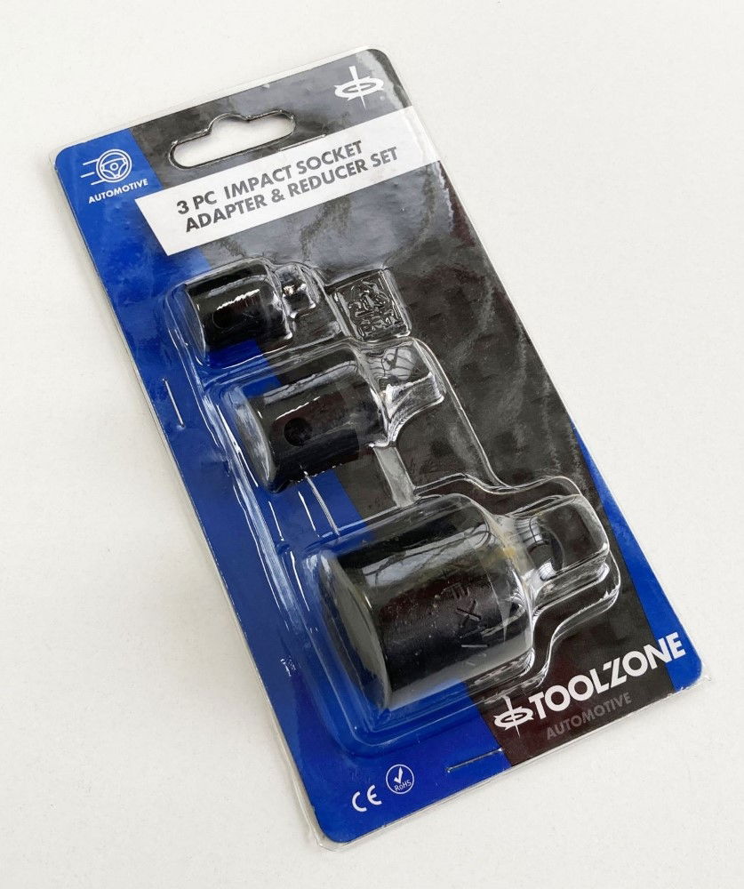 IMPACT REDUCER ADAPTOR SET 3 PIECES CRV - TOOLZONE KDPSS169