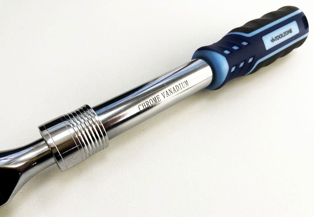 RATCHET FLEXI HEAD EXTENDABLE 1/2 DRIVE 335-480mm SOFTGRIP CRV - TOOLZONE KDPSS224