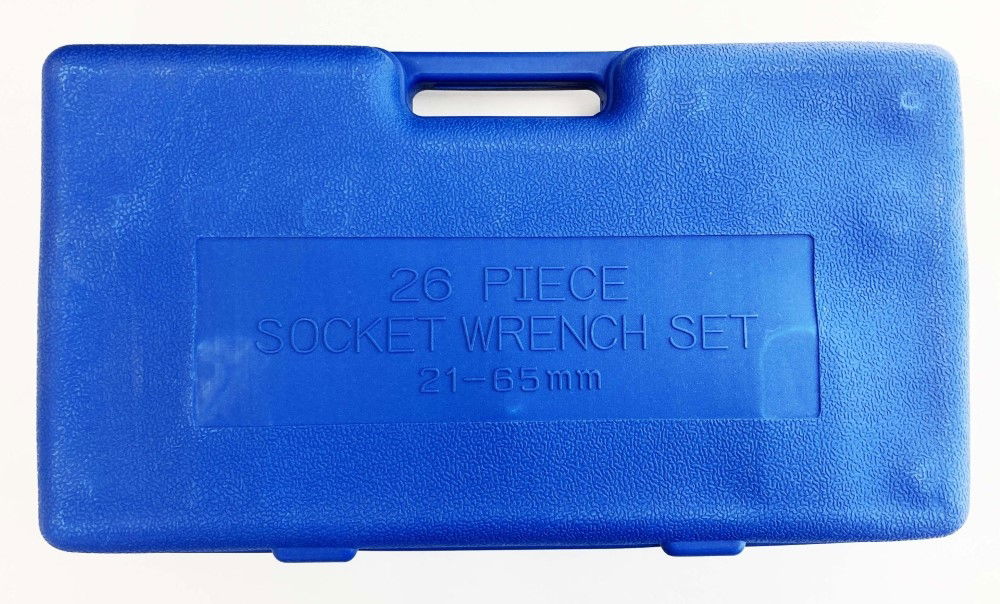 SOCKET SET 26 PIECES 3/4 AND 1 DRIVE 21mm-65mm CARBON STEEL - TOOLZONE KDPSS301