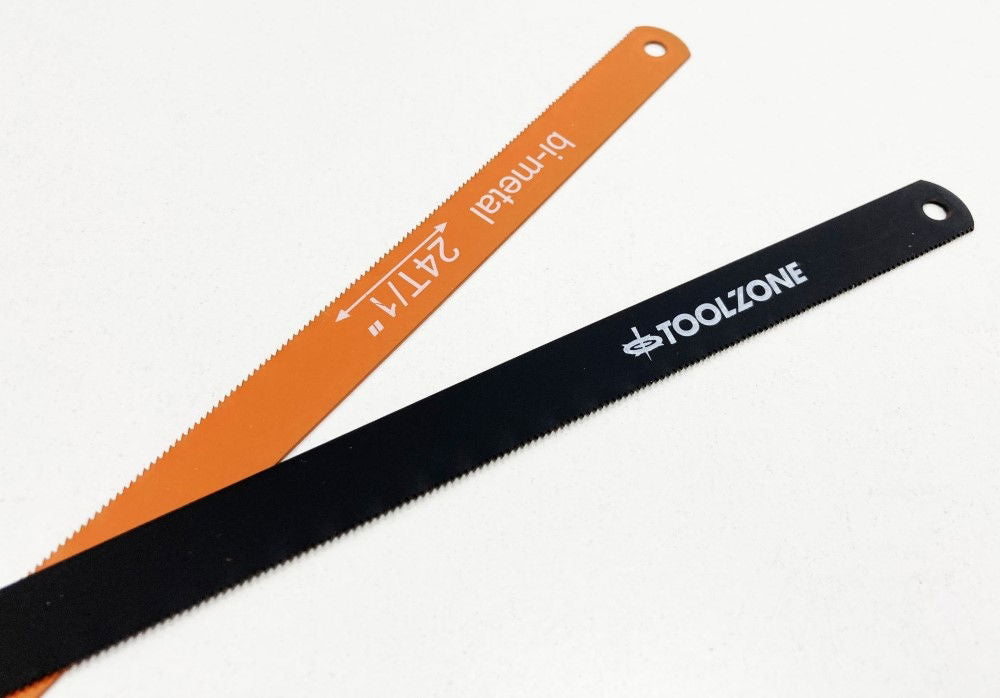HACKSAW BLADES 12 24 TPI HSS BIMETAL 2 PIECES - TOOLZONE KDPSW115