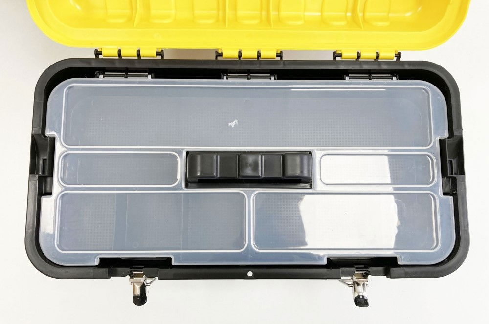 TOOLBOX STRONGO 21 HEAVY DUTY WITH METAL CLASPS AND CARRY TRAY - TOOLZONE KDPTB087