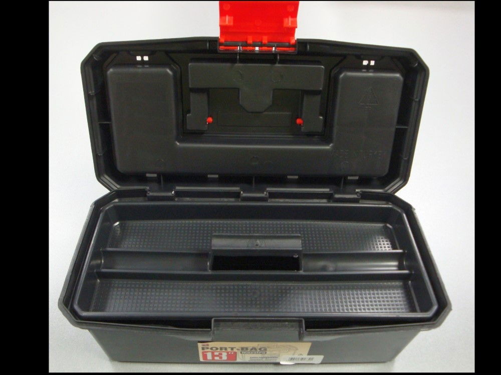 TOOLBOX MAESTRO 13 WITH ORGANISER SECTIONS AND CARRY TRAY - TOOLZONE KDPTB093