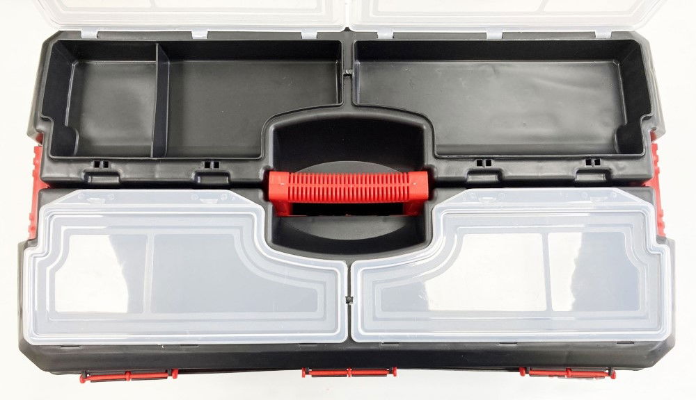 TOOLBOX MAESTRO 24 WITH ORGANISER LIDS AND CARRY TRAY - TOOLZONE KDPTB097