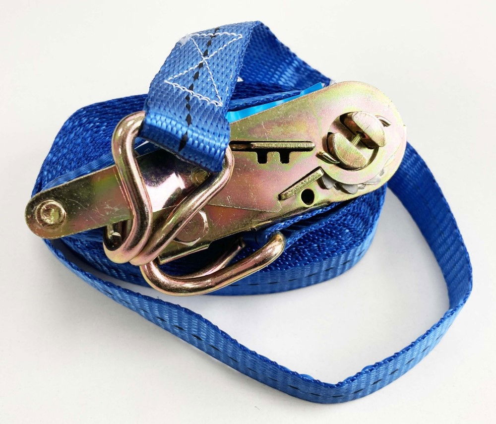 HEAVY DUTY RATCHET TIE DOWN 1 x 8m 400kg CAPACITY - TOOLZONE KDPTD035