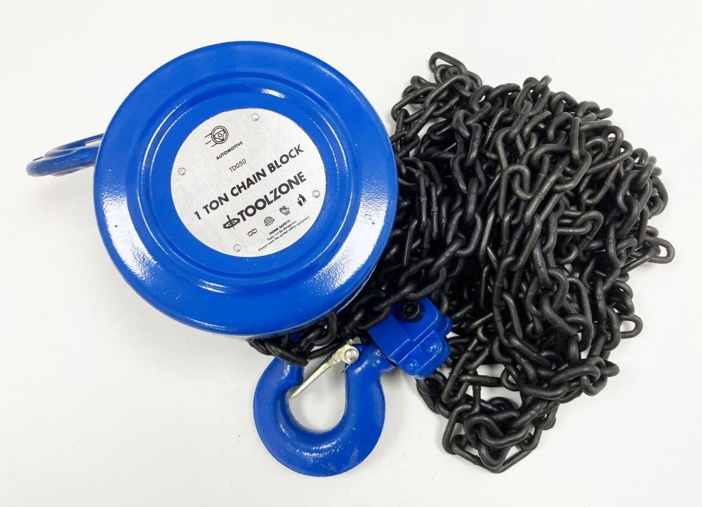 CHAIN BLOCK 1 TON LIFTING HEIGHT 3m TUV GS APPROVED - TOOLZONE KDPTD050