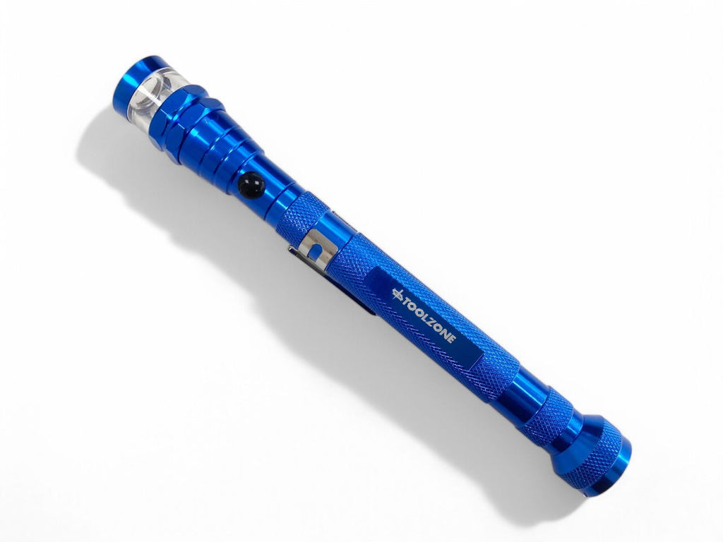FLEXIBLE MAGNETIC BASE LED LIGHT 3 LED 170-560mm WITH PICK UP TOOL - TOOLZONE KDPTO190