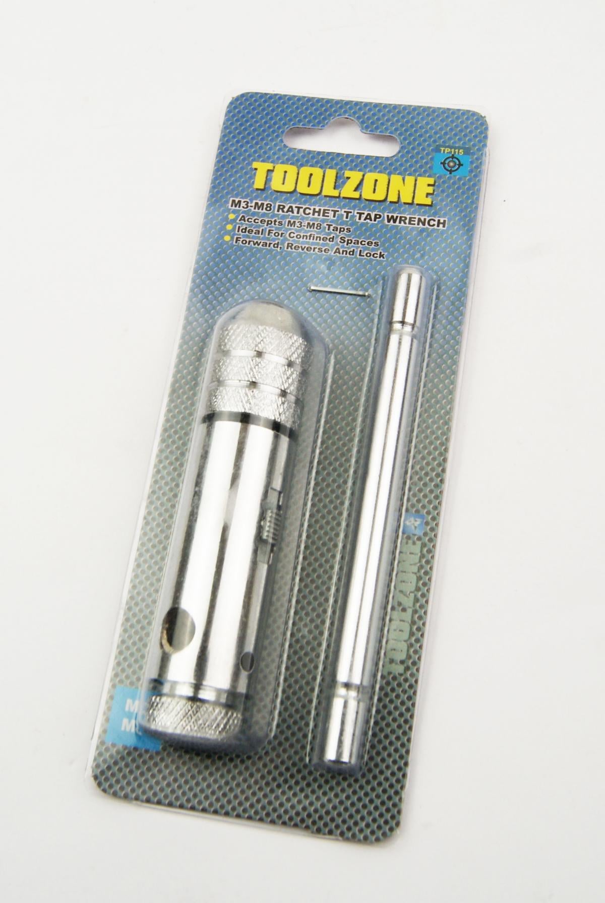 RATCHET T TAP WRENCH M3-M8 - TOOLZONE KDPTP115