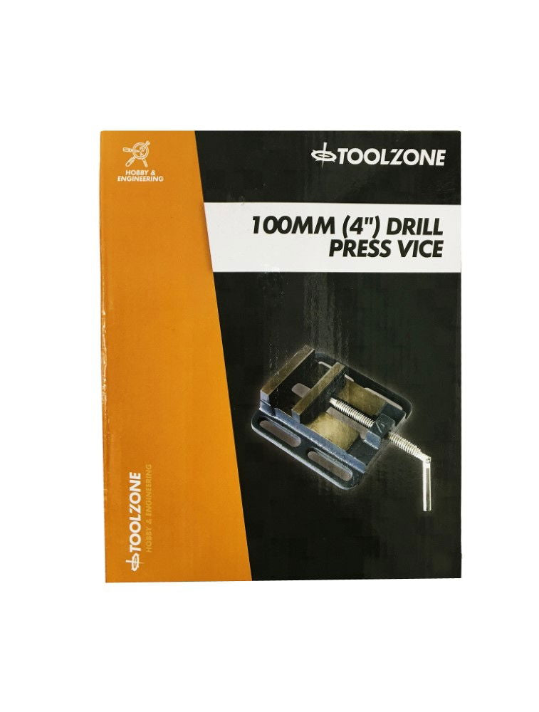 DRILL PRESS VICE 4 103mm JAW OPENING 100mm JAW WIDTH - TOOLZONE KDPVC019