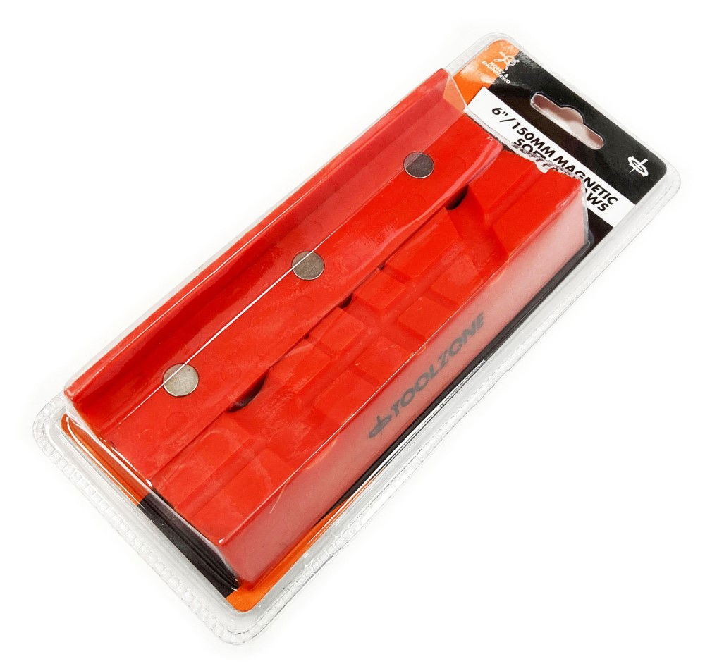 MAGNETIC SOFT VICE JAWS 6 TPU MULTI GROOVE NON-MARKING - TOOLZONE KDPVC048