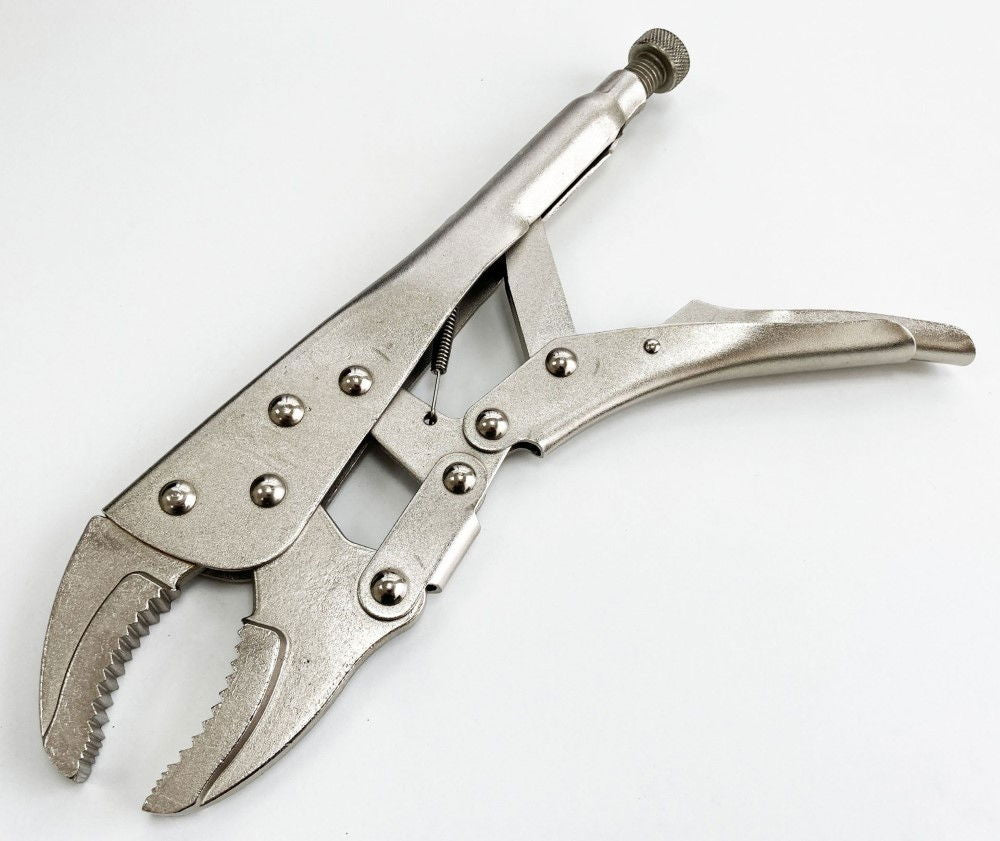 LOCKING PLIERS JUMBO 12 CURVED JAW MAX JAW SIZE 70mm - TOOLZONE KDPWR133