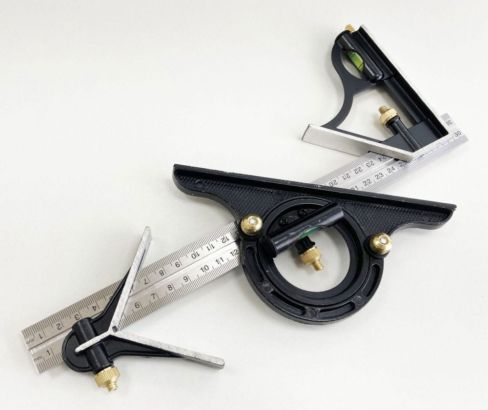 COMBINATION SQUARE 12 WITH PROTRACTOR METRIC AND IMPERIAL - TOOLZONE KDPWW017