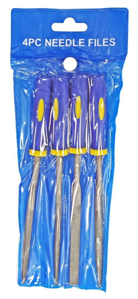 WARDING FILE SET 4PC 6 HIGH CARBON STEEL VARIOUS SHAPES WITH POUCH - TOOLZONE KDPWW086