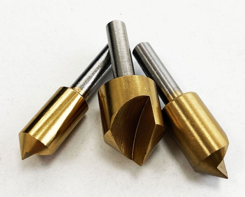 HSS TITANIUM COUNTERSINK SET 3PC 10mm 12mm 16mm 1/4 SHANK - TOOLZONE KDPWW118