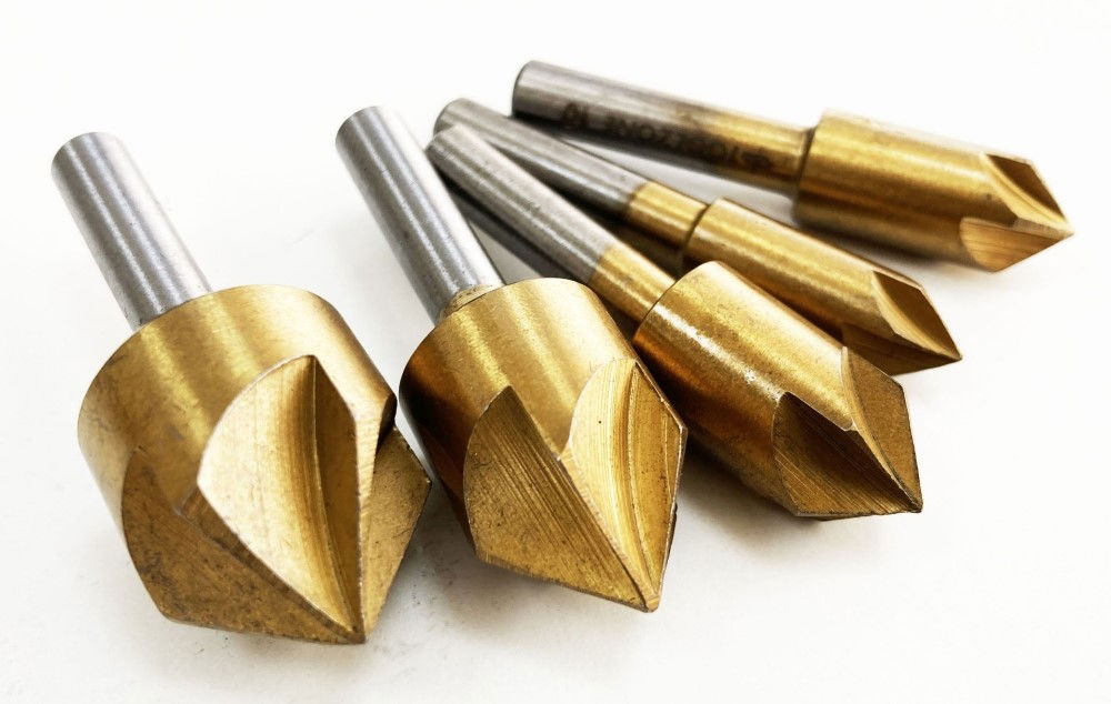 COUNTERSINK SET 5PC 8-19mm CARBON STEEL TITANIUM COATED - TOOLZONE KDPWW208